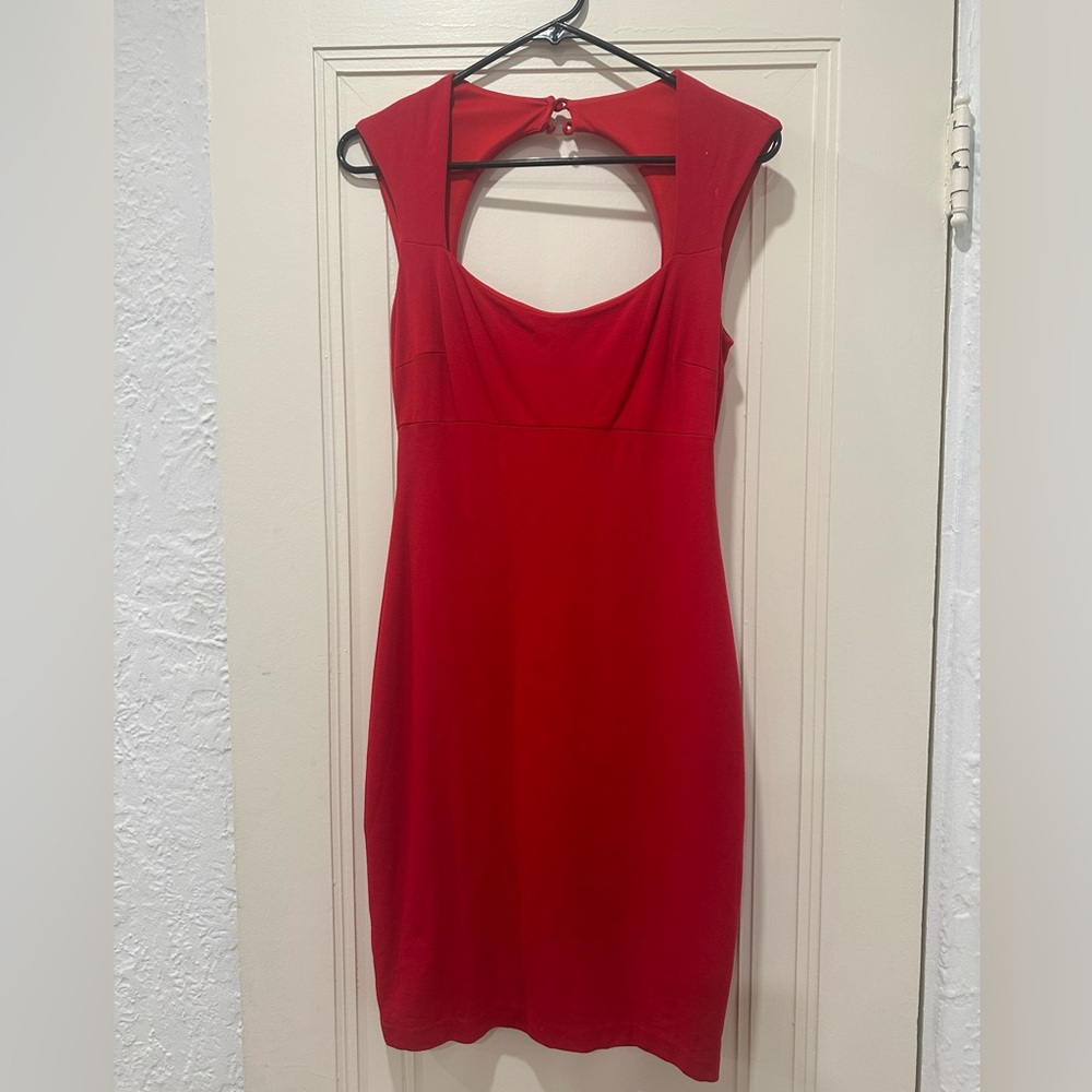 Cache Red Spandex Dress Size 4